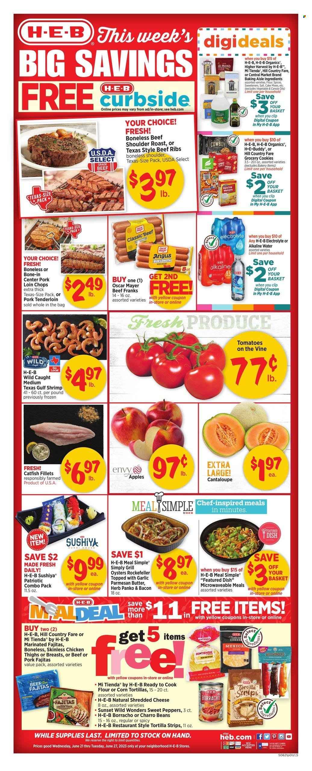 H-E-B ad - 06/21/2023 - 06/27/2023. Page 1