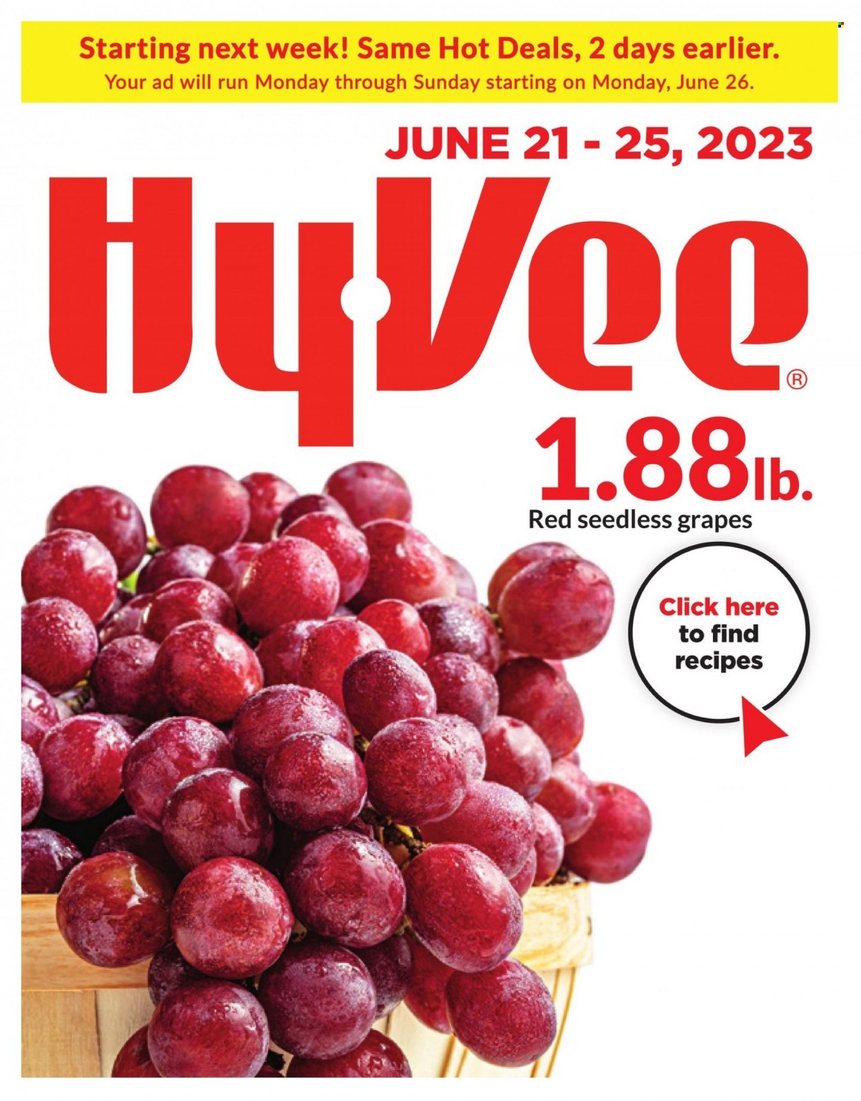 Hy-Vee ad - 06/21/2023 - 06/25/2023. Page 1