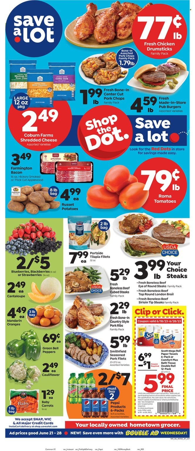 Save a Lot ad - 06/21/2023 - 06/28/2023. Page 1