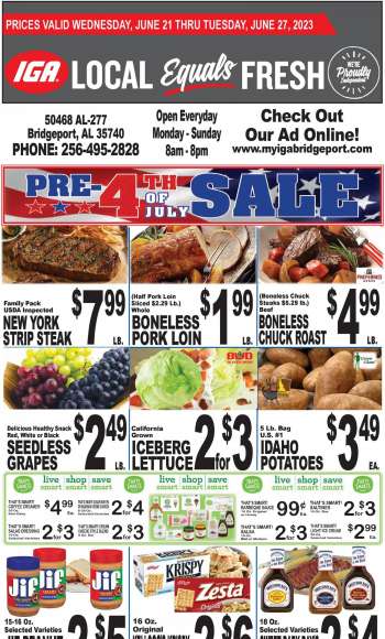 IGA Flyer - 06/21/2023 - 06/27/2023.