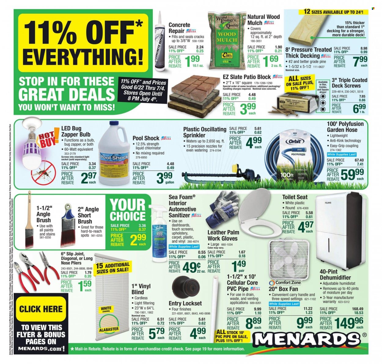 Menards ad - 06/21/2023 - 07/04/2023. Page 1