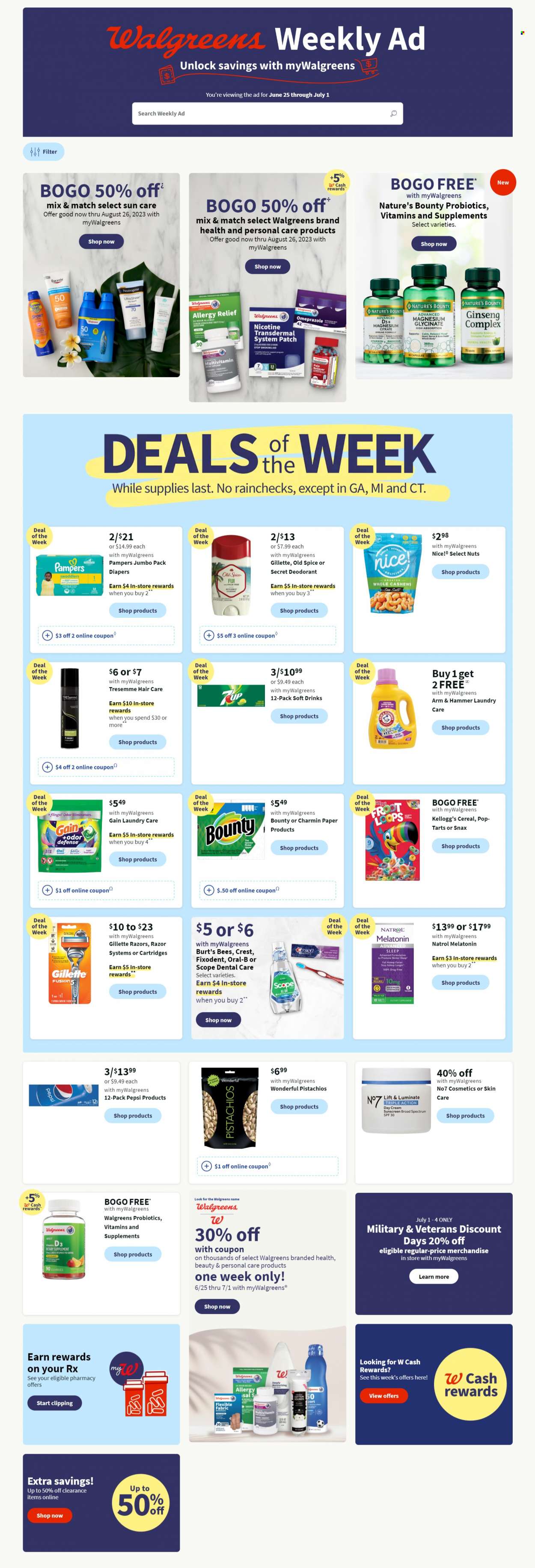 Walgreens ad - 06/25/2023 - 07/01/2023. Page 1