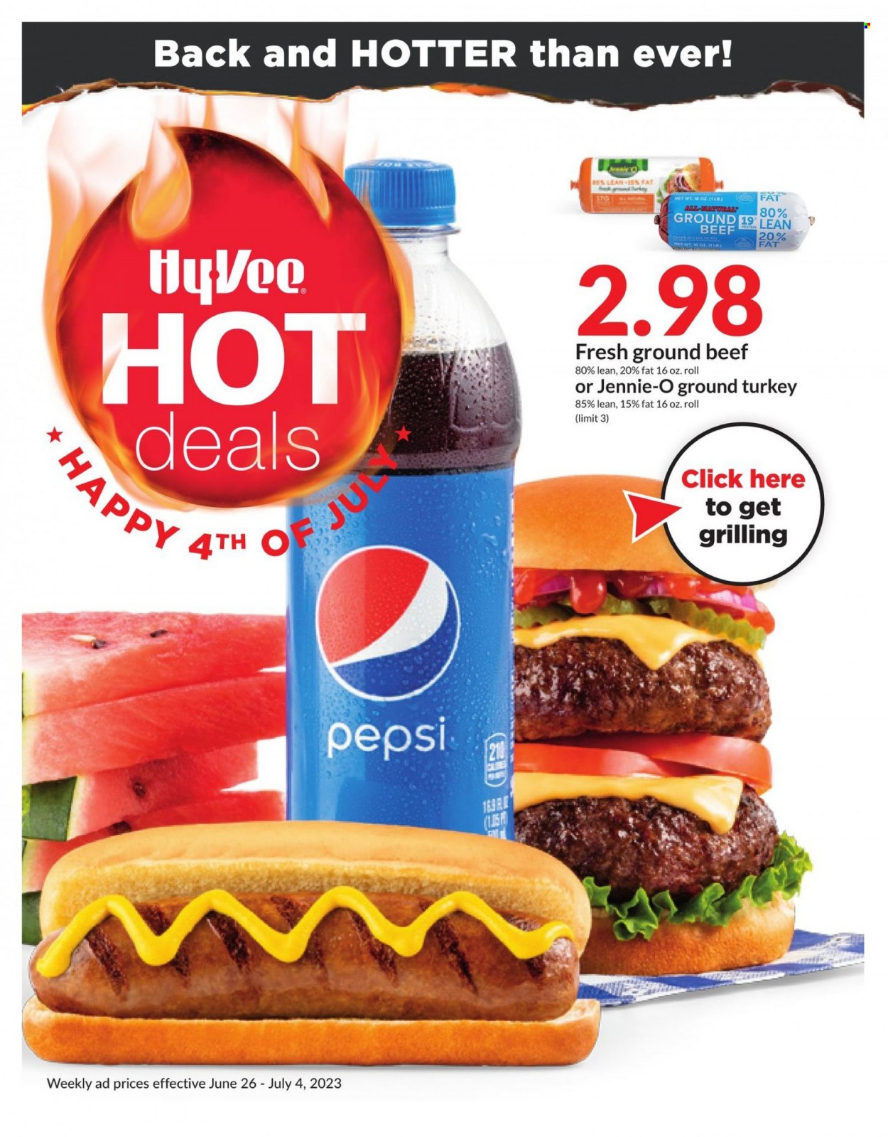 Hy-Vee ad - 06/26/2023 - 07/04/2023. Page 1