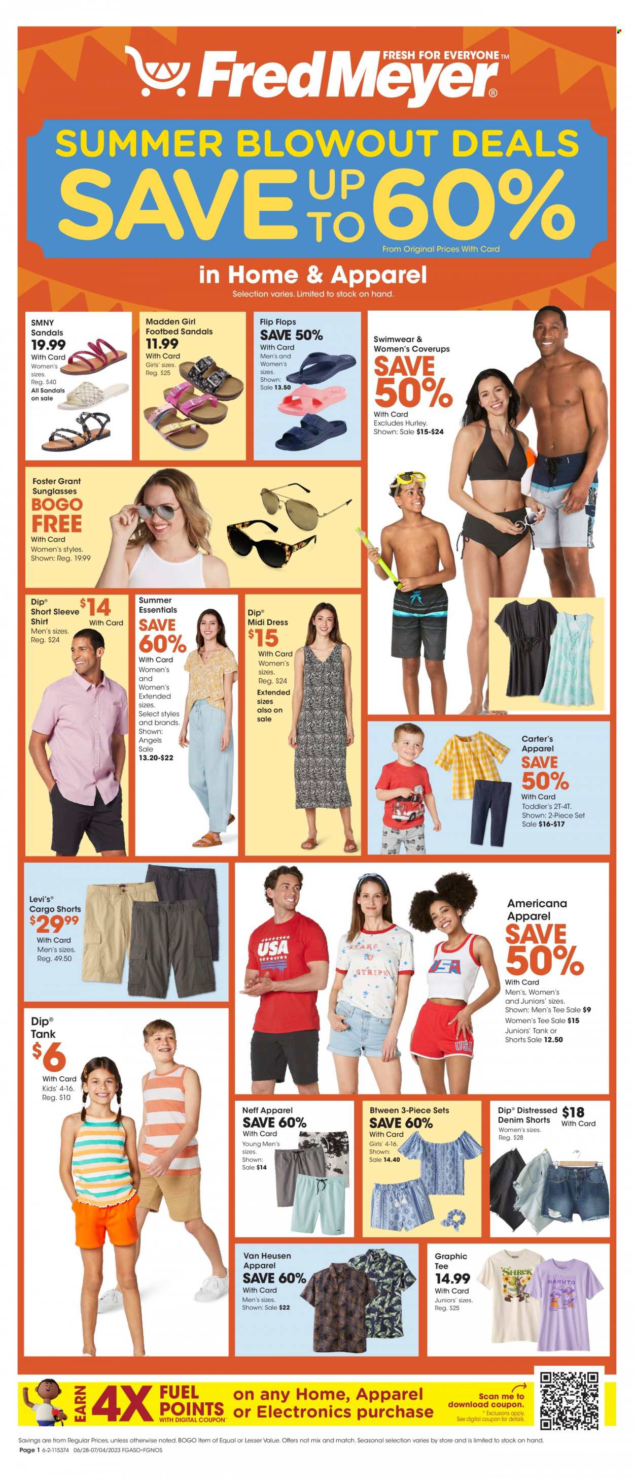 Fred Meyer ad - 06/28/2023 - 07/04/2023. Page 1