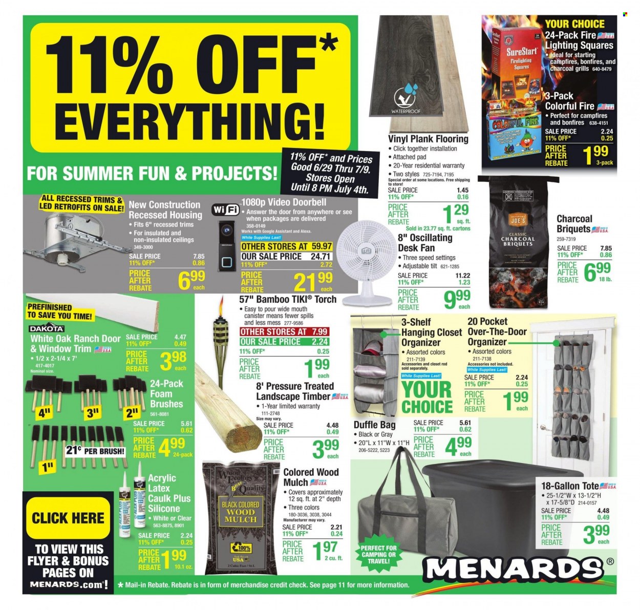 Menards ad - 06/27/2023 - 07/09/2023. Page 1