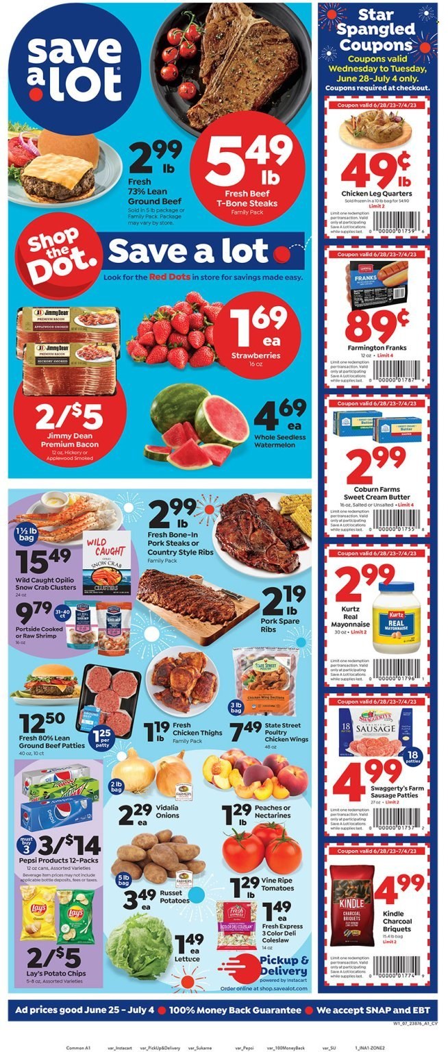 Save a Lot ad - 06/25/2023 - 07/27/2023. Page 1
