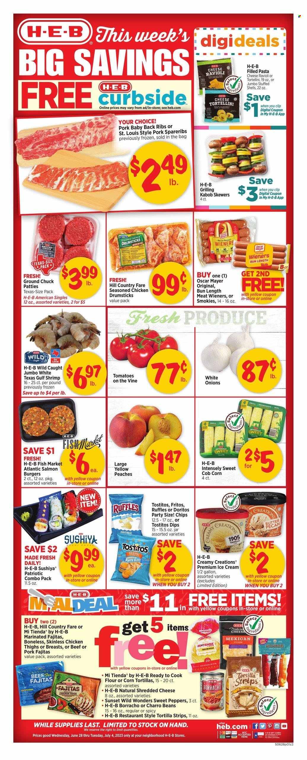 H-E-B ad - 06/28/2023 - 07/04/2023. Page 1