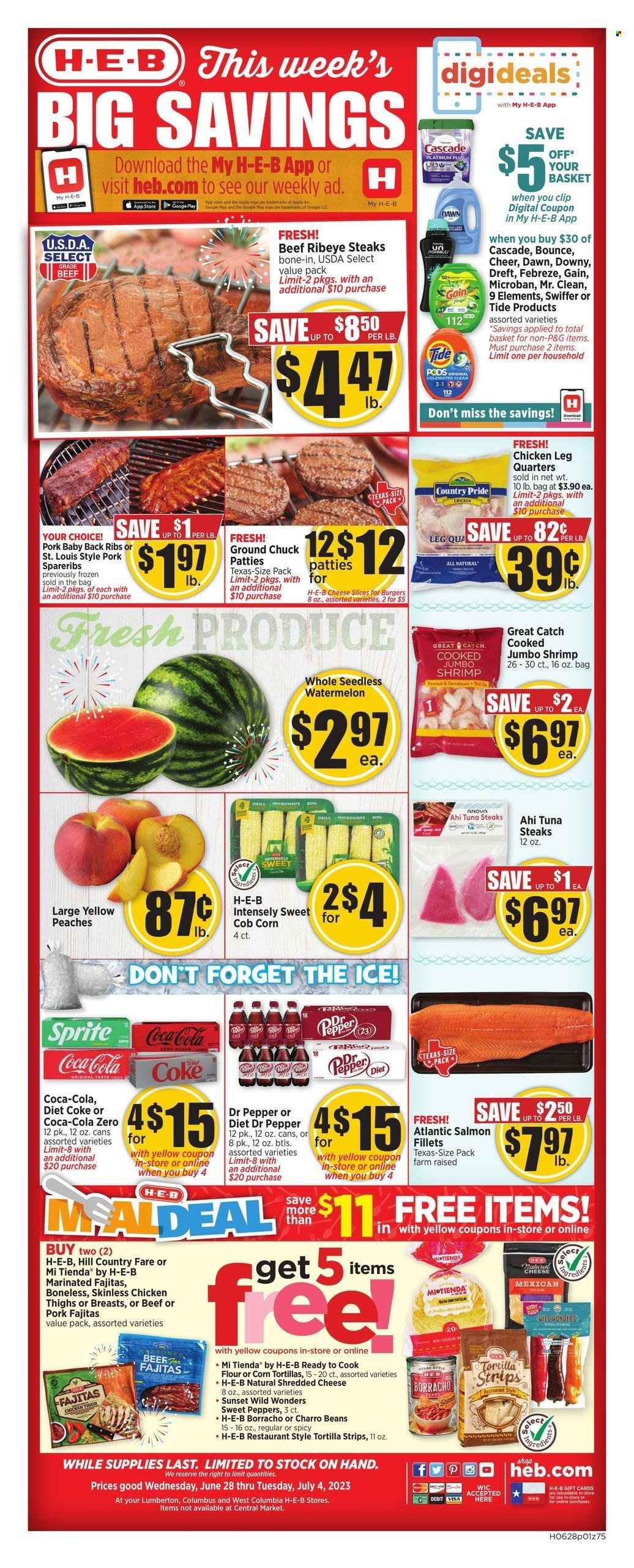 H-E-B ad - 06/28/2023 - 07/04/2023. Page 1
