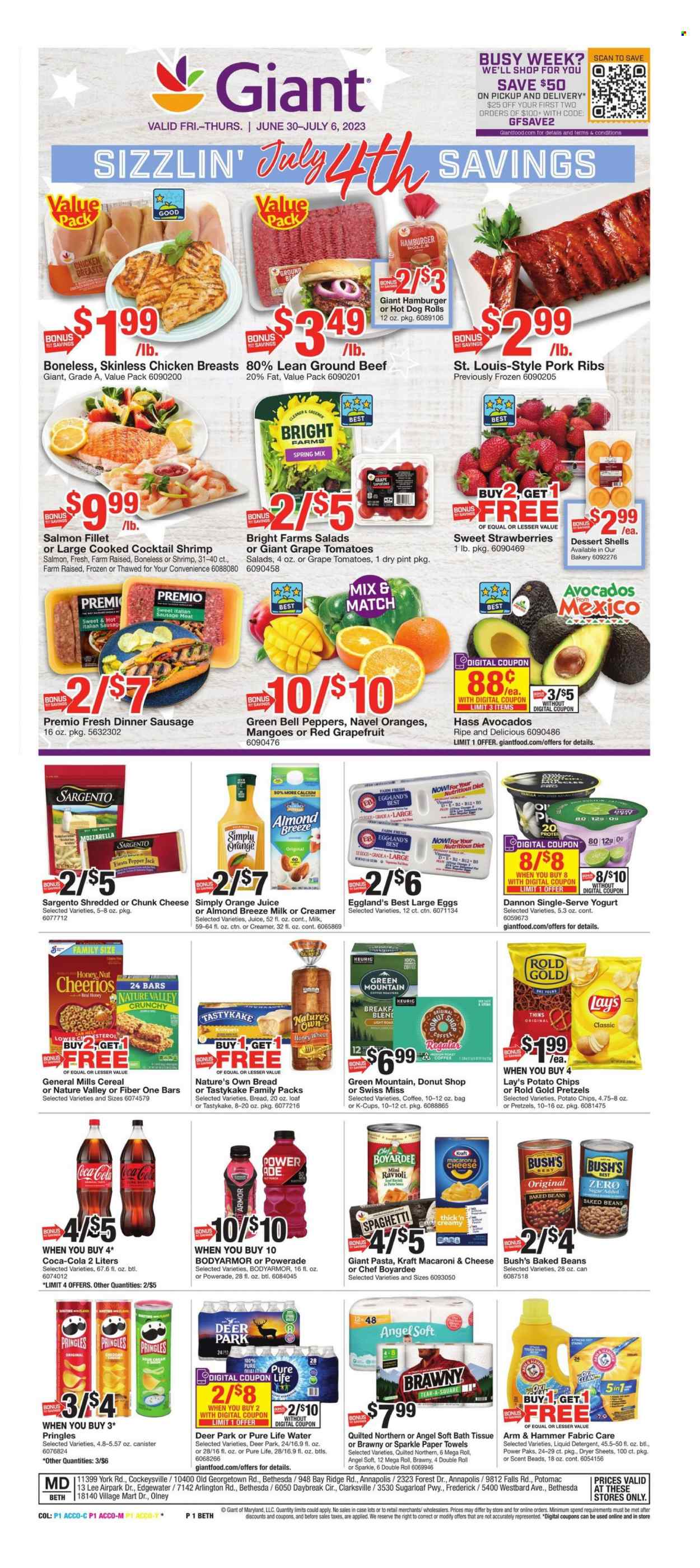 Giant Food ad - 06/30/2023 - 07/06/2023. Page 1