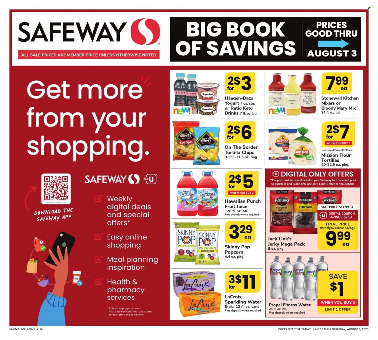 Safeway ad - 06/30/2023 - 08/03/2023. Page 1