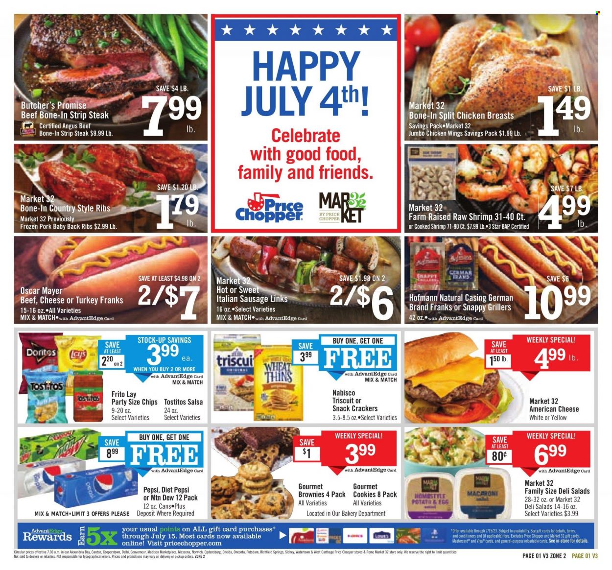 Price Chopper ad - 07/02/2023 - 07/08/2023. Page 1