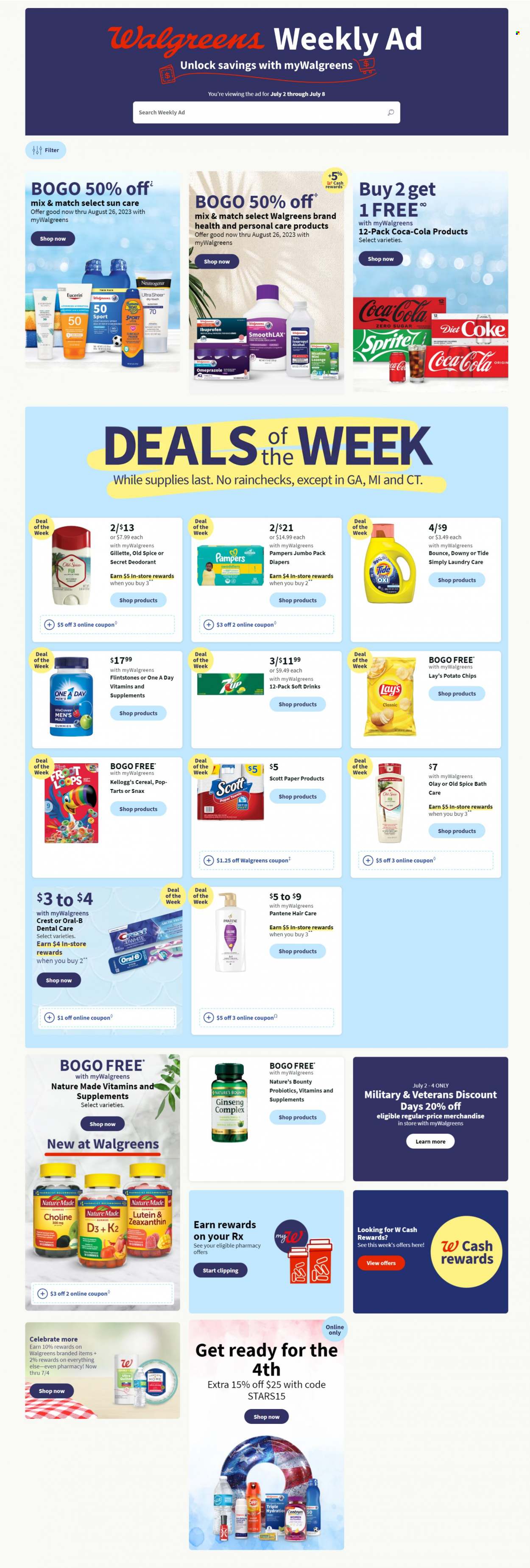 Walgreens ad - 07/02/2023 - 07/08/2023. Page 1