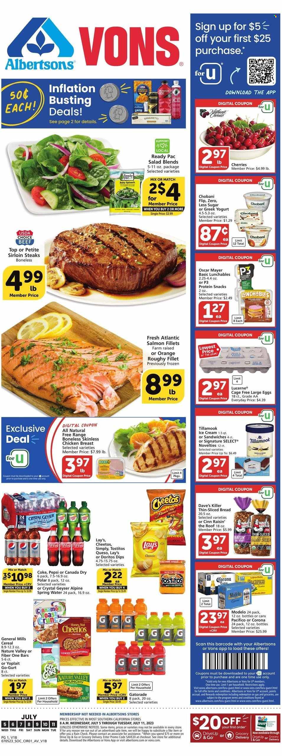Albertsons ad - 07/05/2023 - 07/11/2023. Page 1