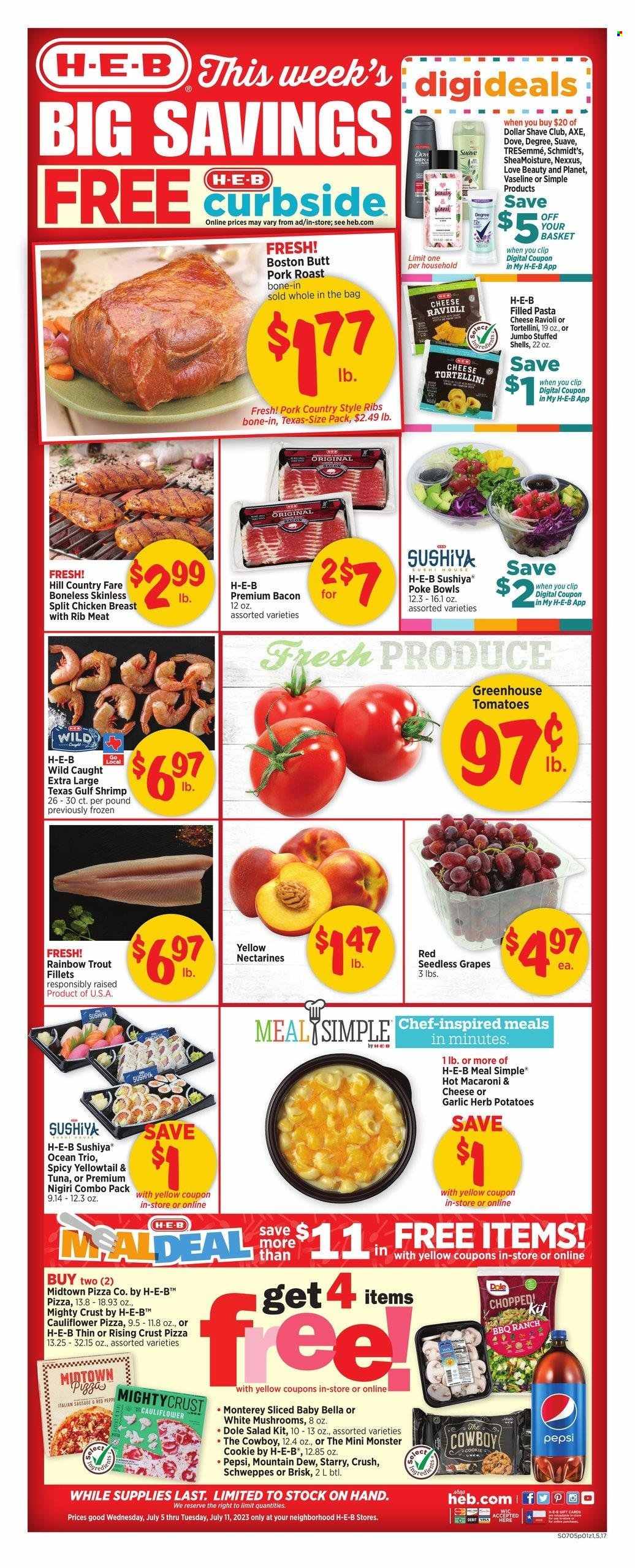 H-E-B ad - 07/05/2023 - 07/11/2023. Page 1