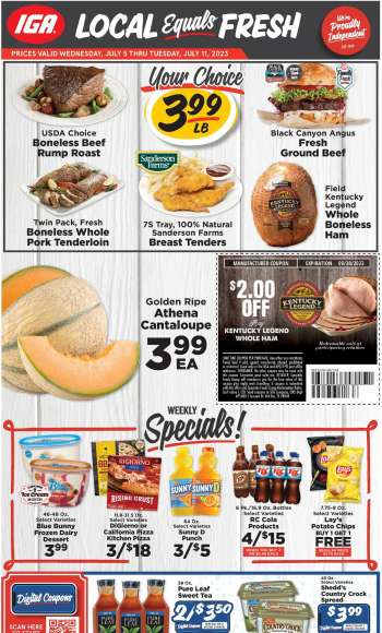 IGA Flyer - 07/05/2023 - 07/11/2023.