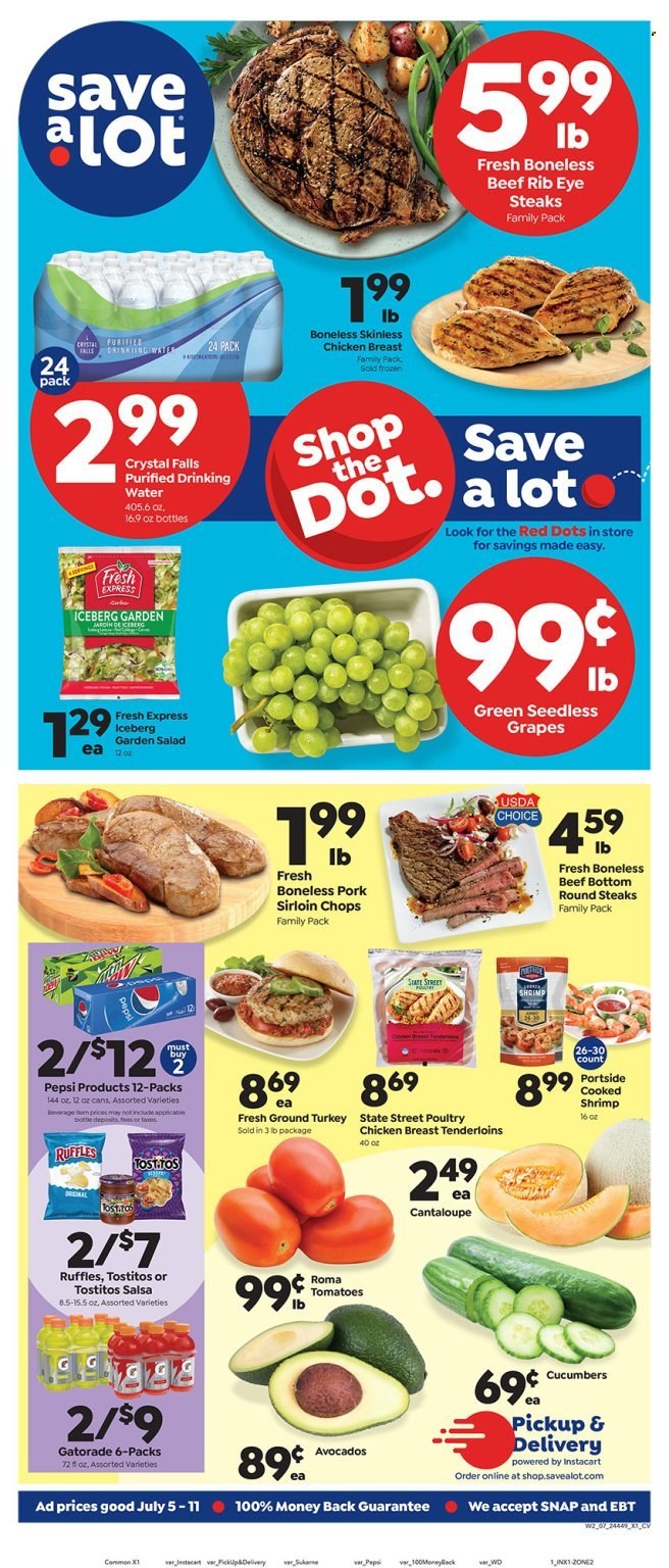 Save a Lot ad - 07/05/2023 - 07/11/2023. Page 1