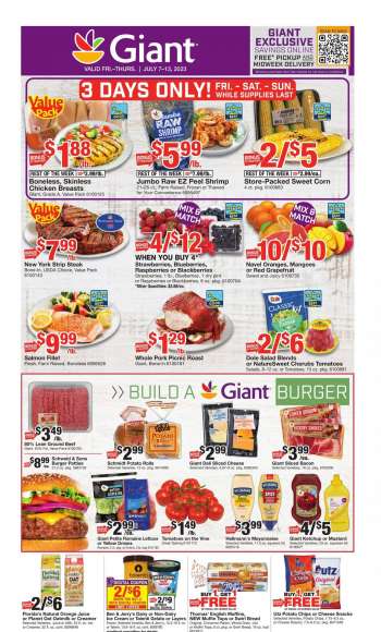 Giant Food Flyer - 07/07/2023 - 07/13/2023.