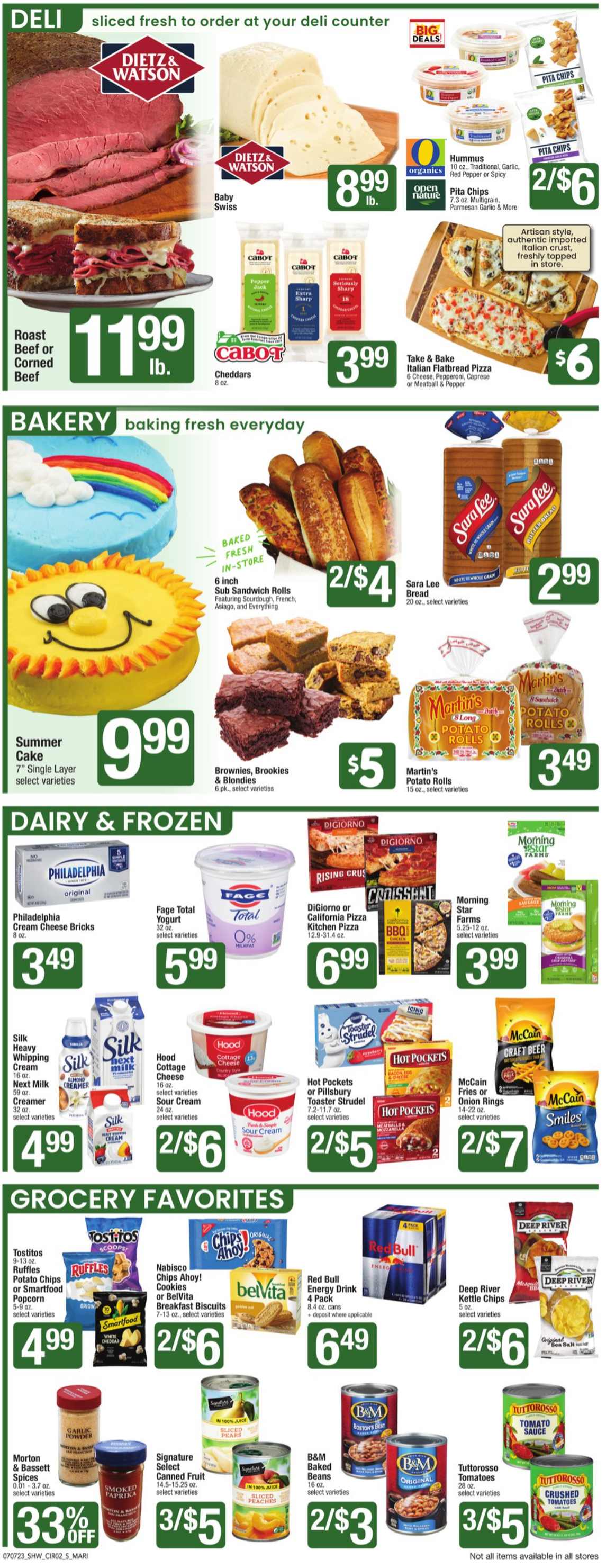Shaw’s ad - 07/07/2023 - 07/13/2023. Page 2