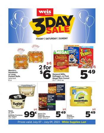Weis Flyer - 07/07/2023 - 07/09/2023.