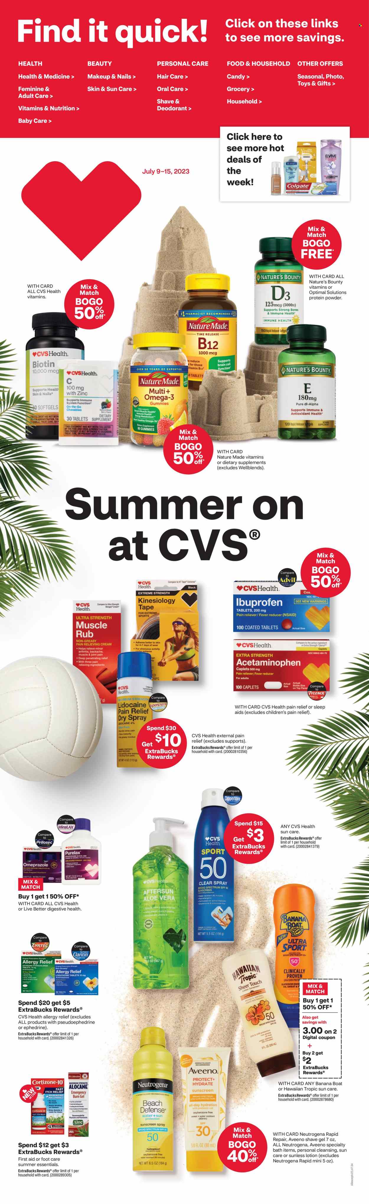 CVS Pharmacy ad - 07/09/2023 - 07/15/2023. Page 1