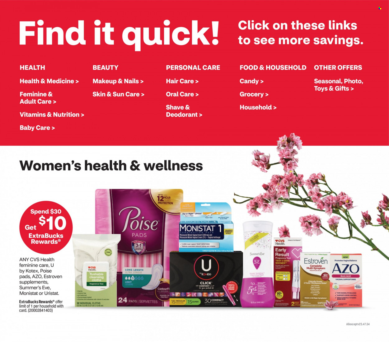 CVS Pharmacy ad - 07/09/2023 - 07/15/2023. Page 4