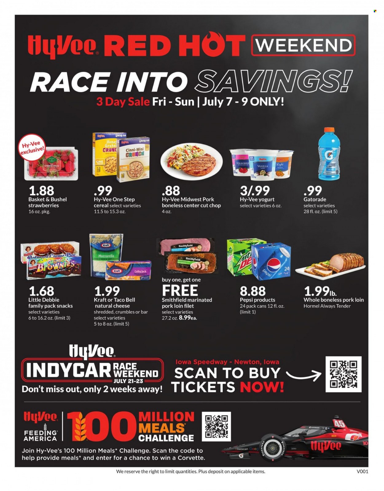 Hy-Vee ad - 07/07/2023 - 07/09/2023. Page 1