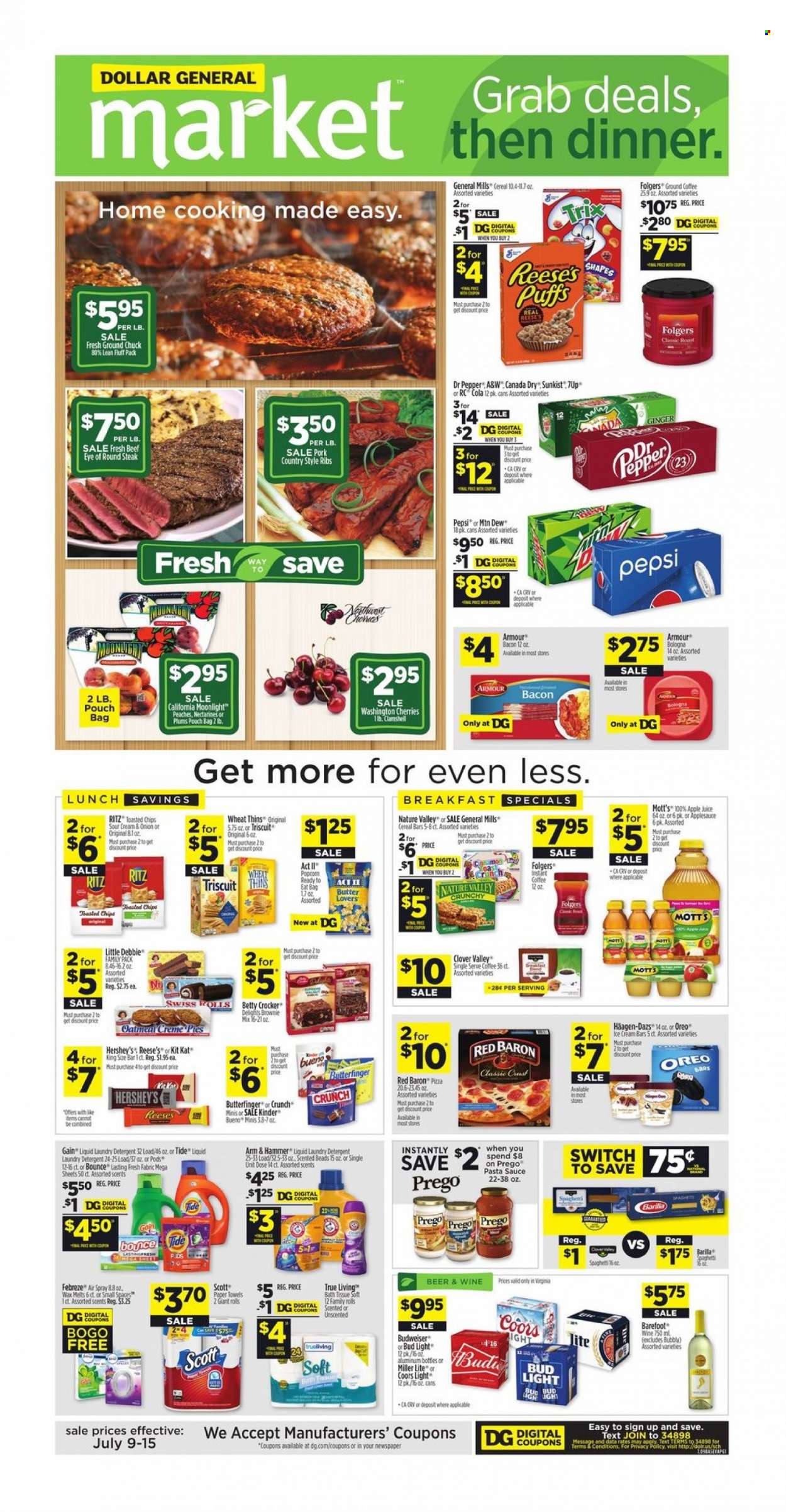 Dollar General ad - 07/09/2023 - 07/15/2023. Page 1