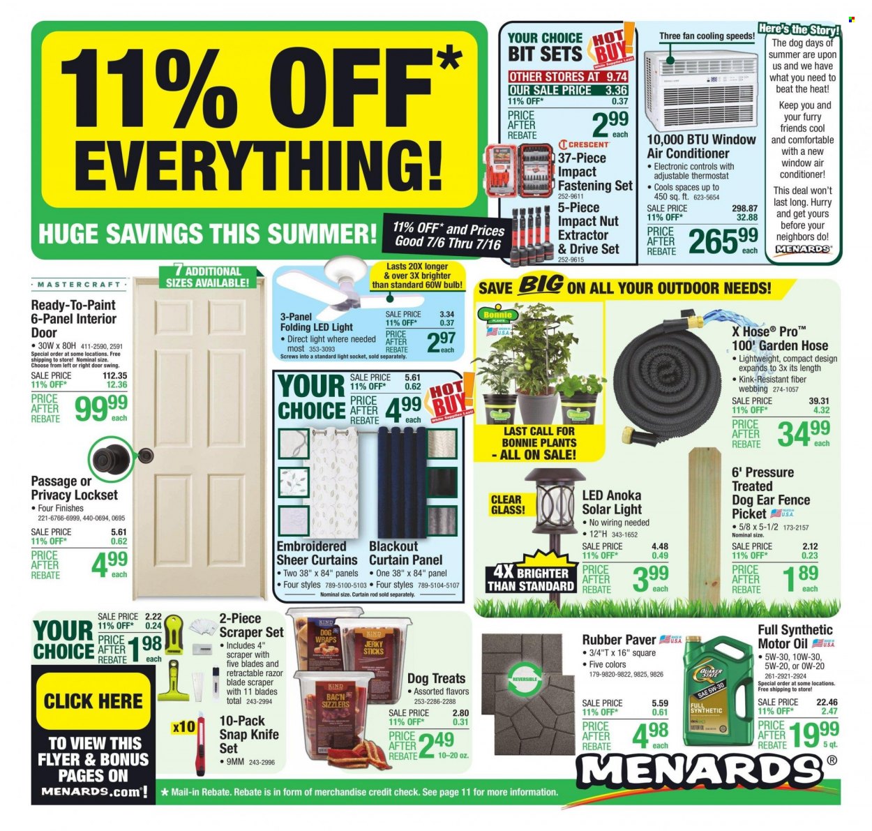 Menards ad - 07/06/2023 - 07/16/2023. Page 1