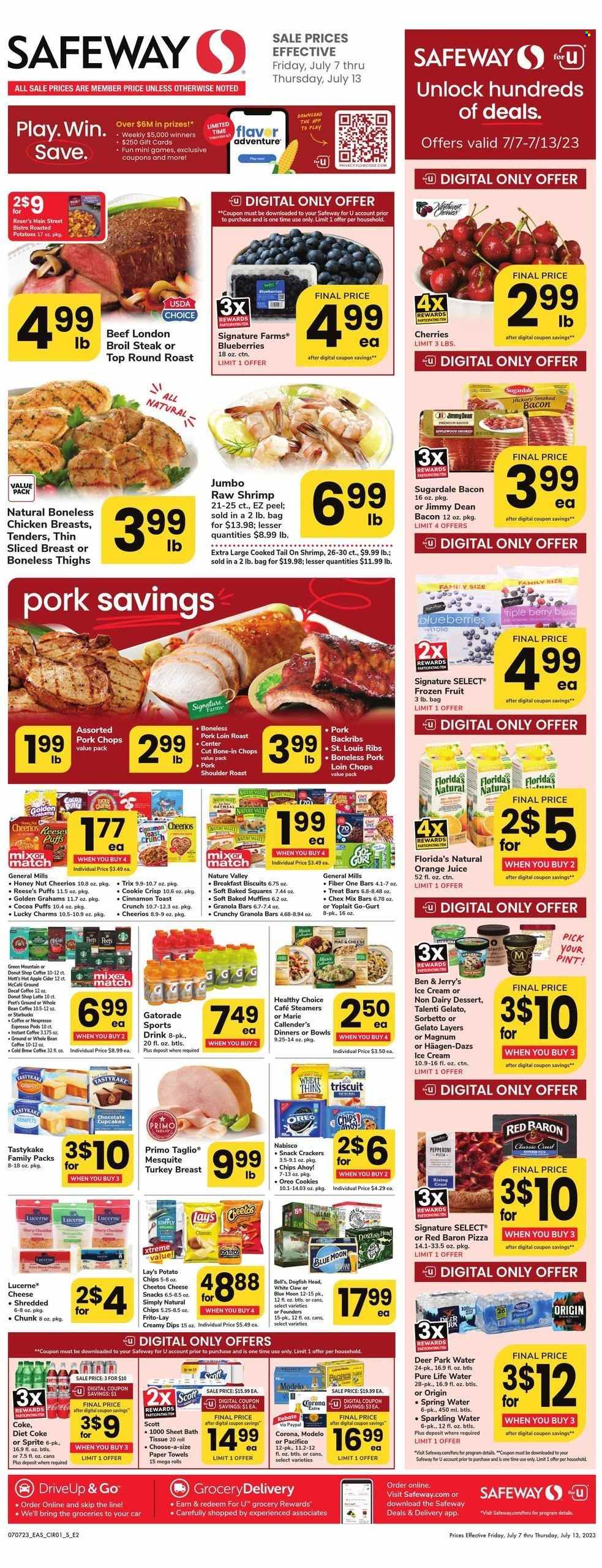 Safeway ad - 07/07/2023 - 07/13/2023. Page 1