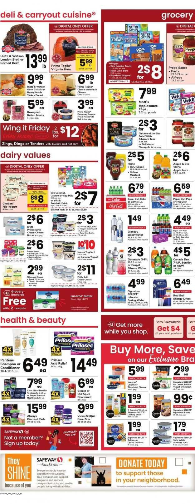 Safeway ad - 07/07/2023 - 07/13/2023. Page 5