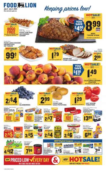 Food Lion Flyer - July 05, 2023 - July 11, 2023.