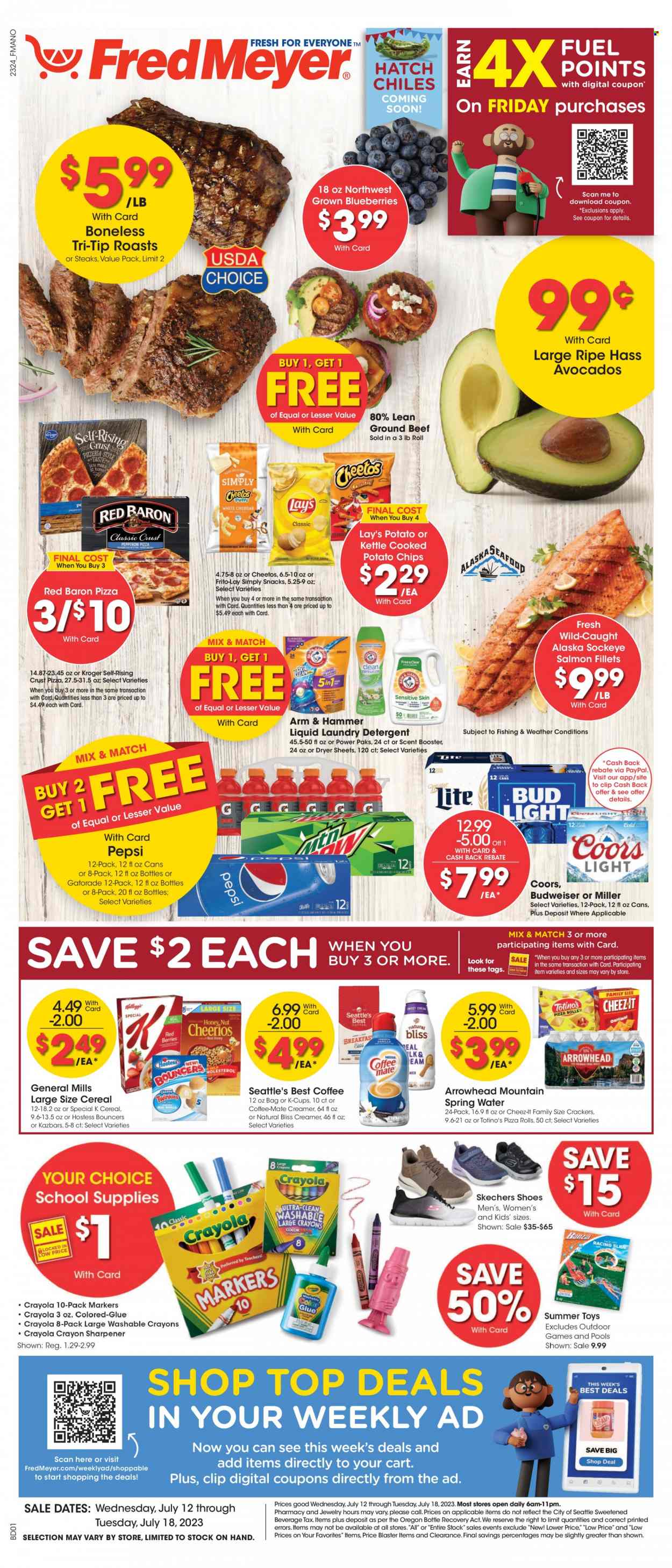 Fred Meyer ad - 07/12/2023 - 07/18/2023. Page 1