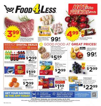 Food 4 Less Flyer - 07/12/2023 - 07/18/2023.