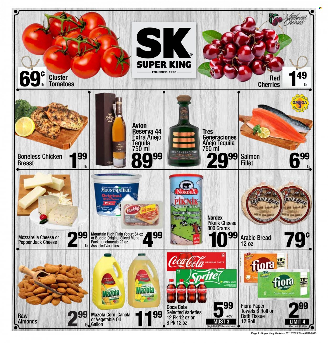 Super King Markets ad - 07/12/2023 - 07/18/2023. Page 1