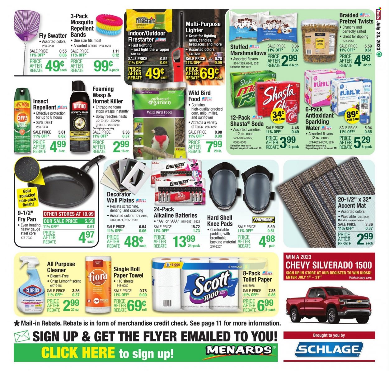 Menards ad - 07/11/2023 - 07/23/2023. Page 23