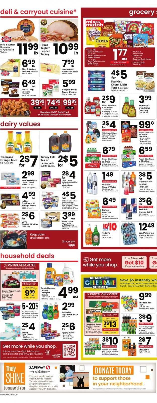Safeway ad - 07/14/2023 - 07/20/2023. Page 6