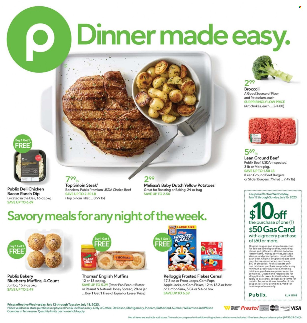 Publix ad - 07/12/2023 - 07/18/2023. Page 1