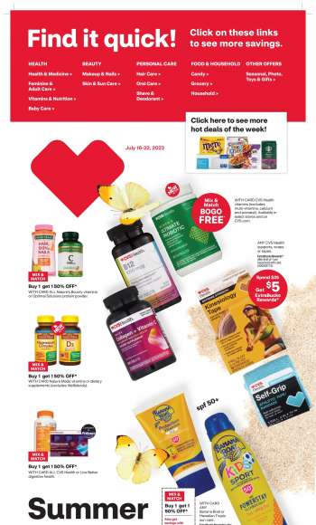 CVS Pharmacy Flyer - 07/16/2023 - 07/22/2023.