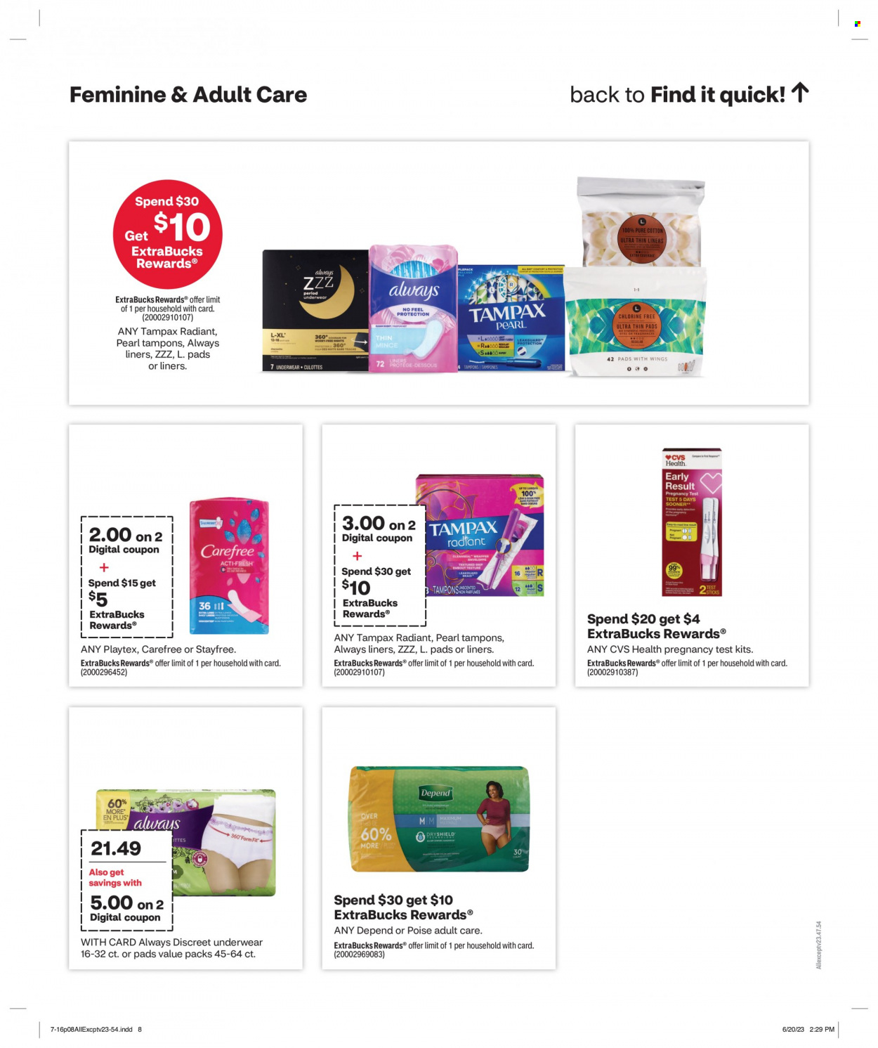 CVS Pharmacy ad - 07/16/2023 - 07/22/2023. Page 8