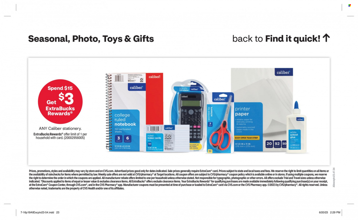 CVS Pharmacy ad - 07/16/2023 - 07/22/2023. Page 19