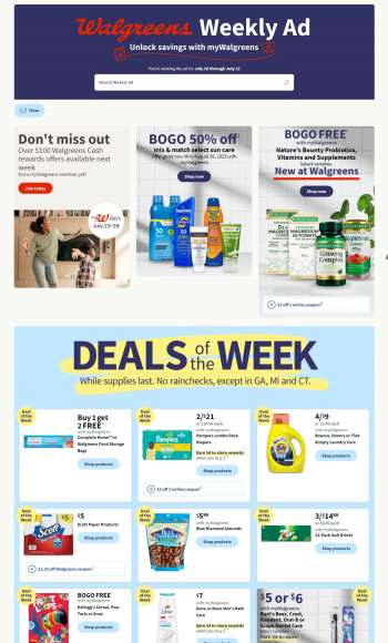 Walgreens Flyer - 07/16/2023 - 07/22/2023.