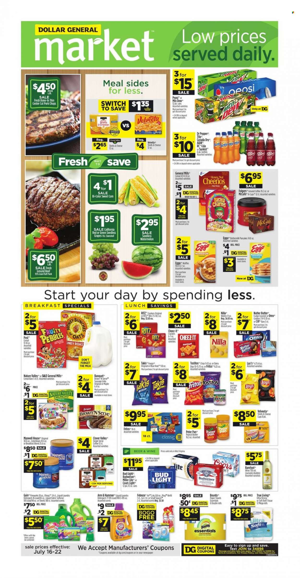 Dollar General ad - 07/16/2023 - 07/22/2023. Page 1