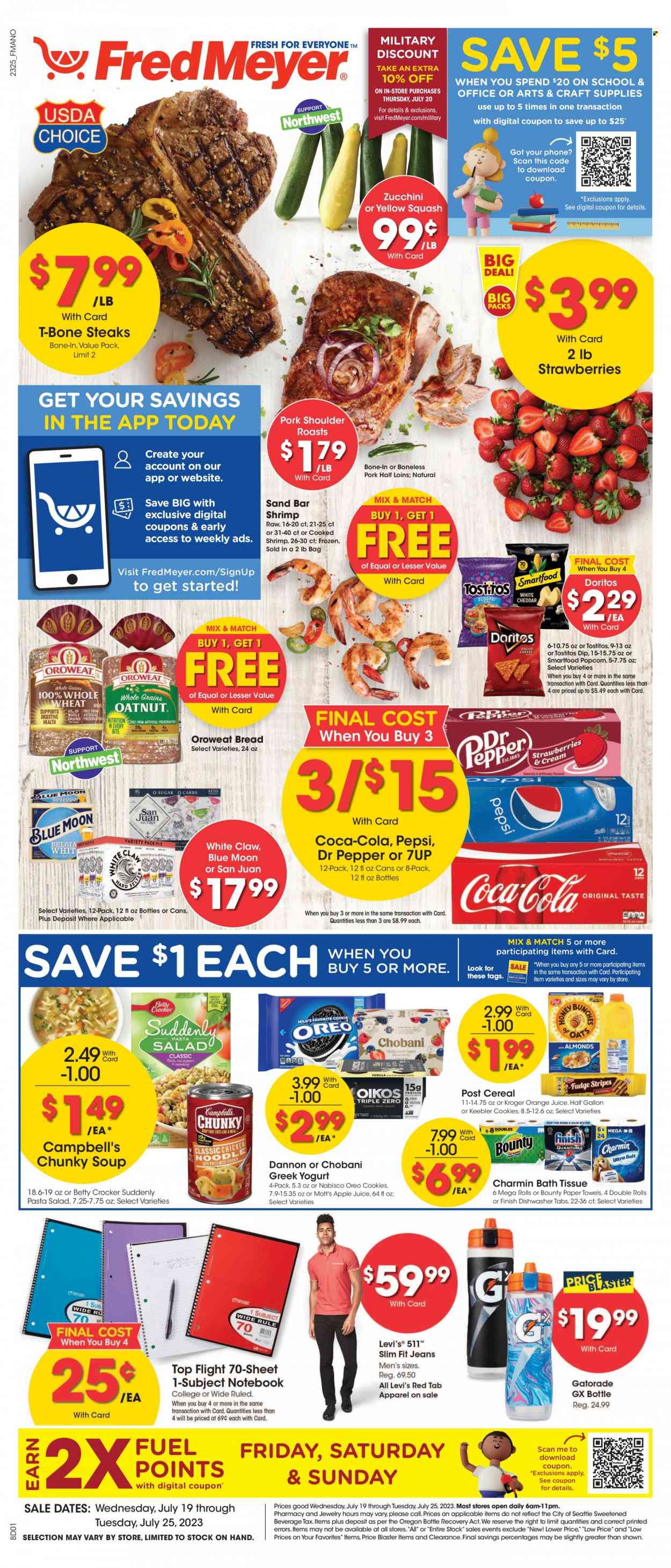 Fred Meyer ad - 07/19/2023 - 07/25/2023. Page 1