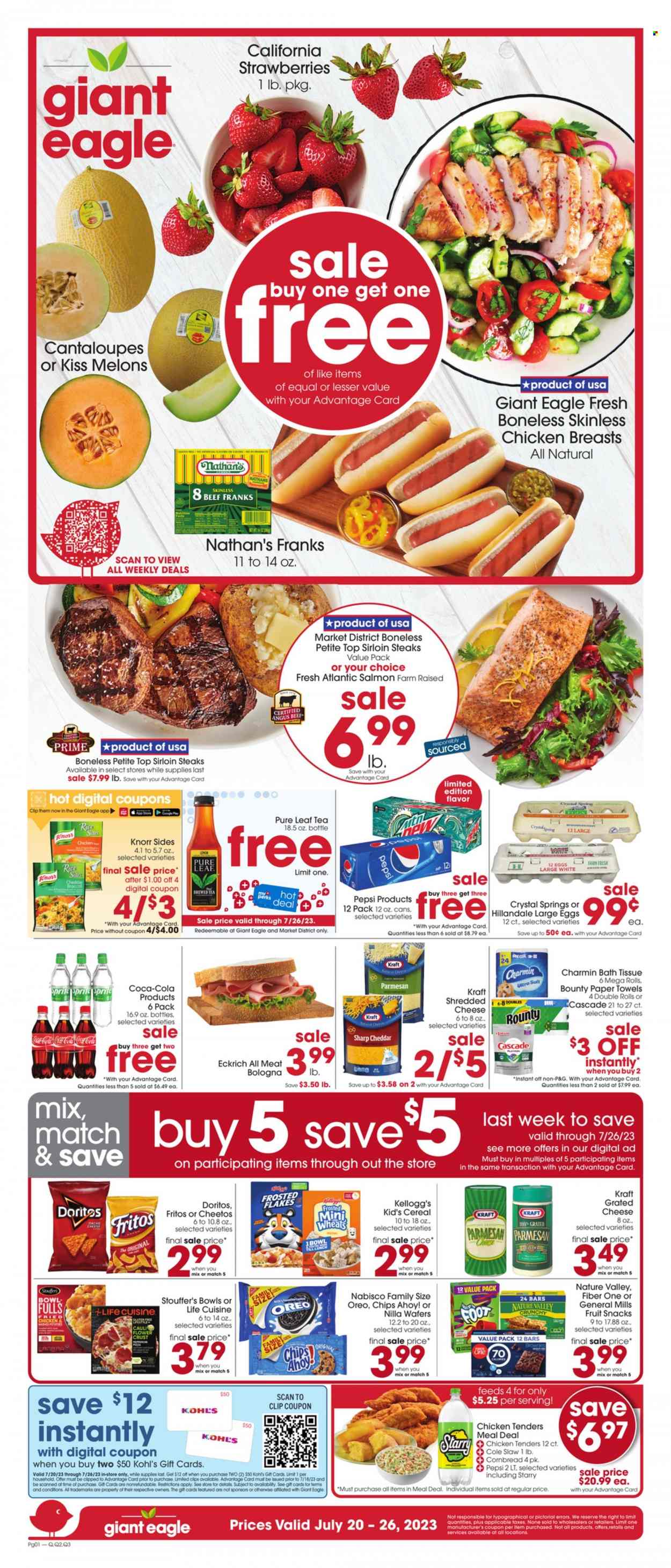 Giant Eagle ad - 07/20/2023 - 07/26/2023. Page 1