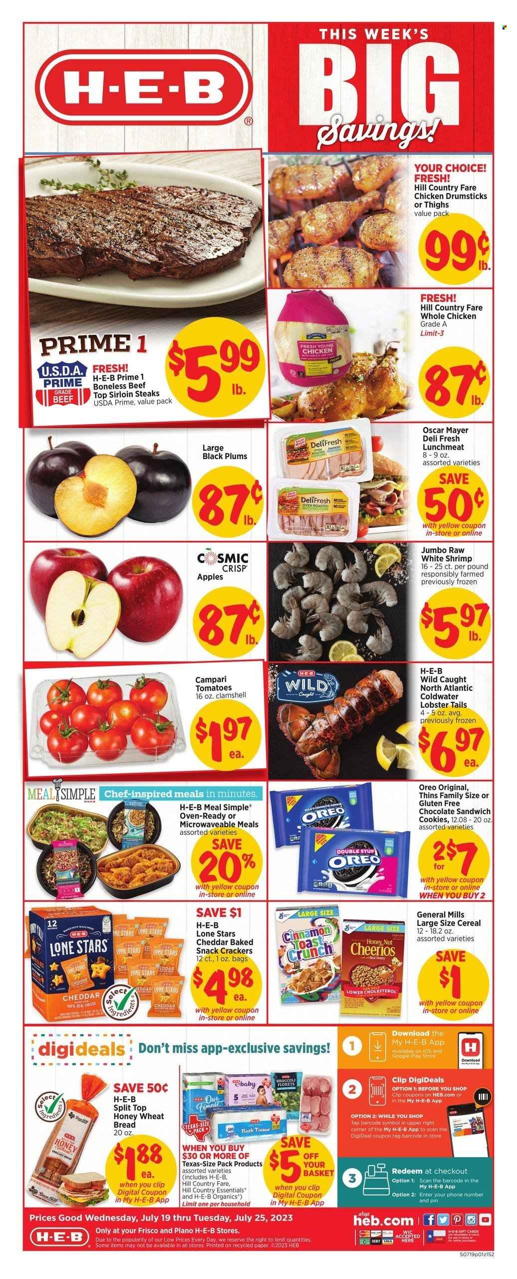 H-E-B ad - 07/19/2023 - 07/25/2023. Page 1
