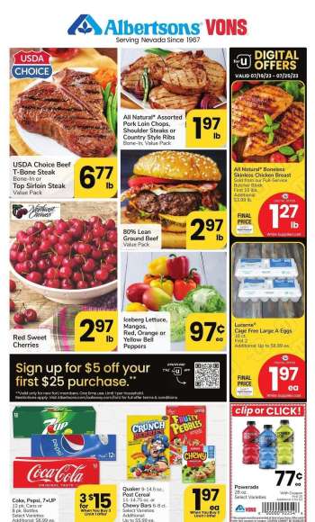 Vons Flyer - July 19, 2023 - July 25, 2023.