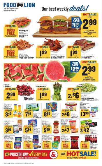 Food Lion Flyer - 07/19/2023 - 07/25/2023.
