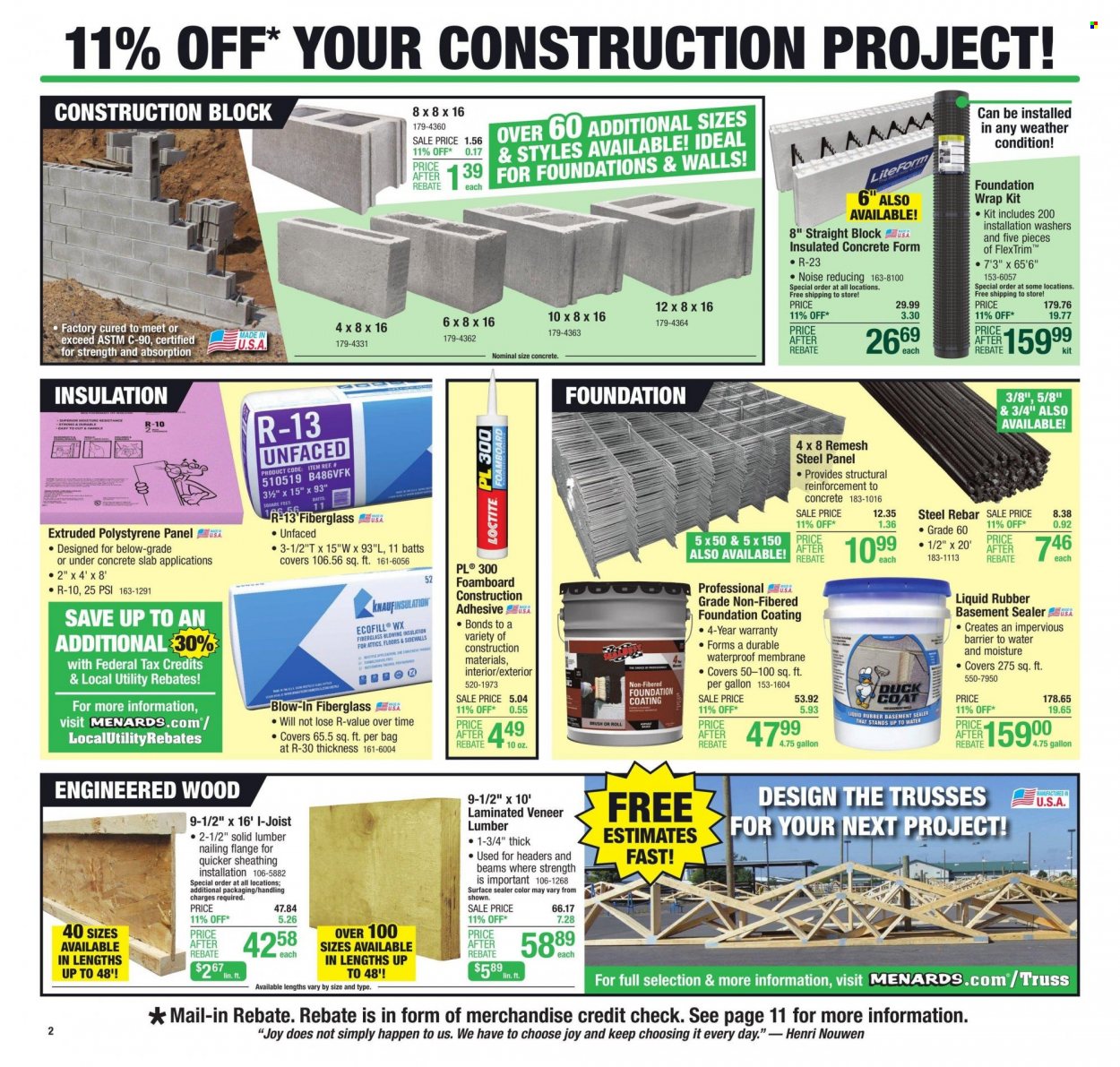 Menards ad - 07/19/2023 - 07/30/2023. Page 2
