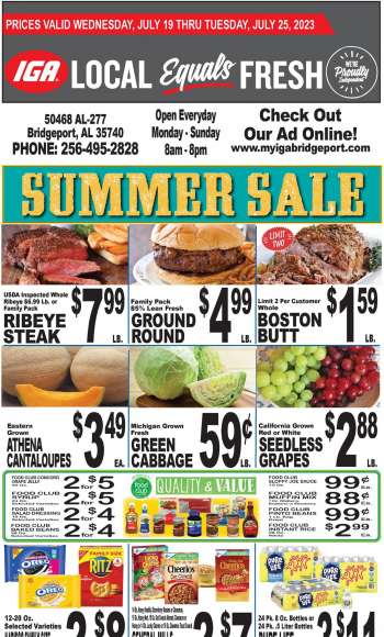 IGA Flyer - 07/19/2023 - 07/25/2023.
