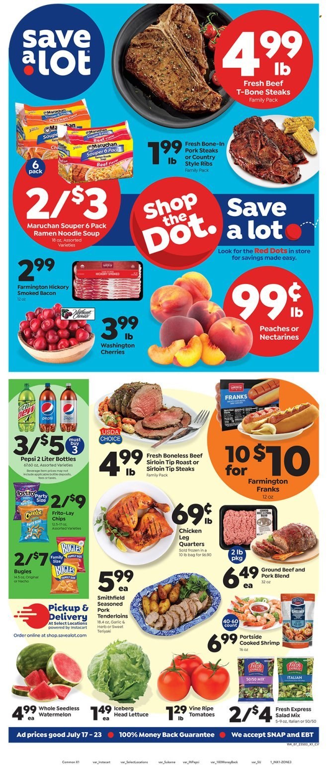 Save a Lot ad - 07/17/2023 - 07/23/2023. Page 1